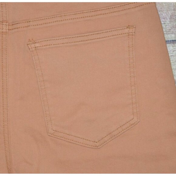NWT Mud Pie Women's Crawford Wide Leg Jeans Raw Hem Ladies L Brown High Rise - Picture 7 of 11